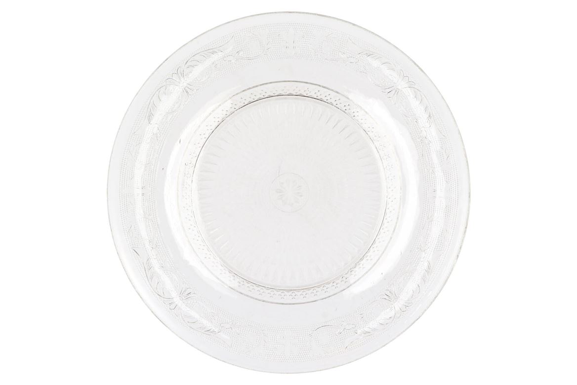 Dayah Transparent Glass Plate 32,5x2,5cm