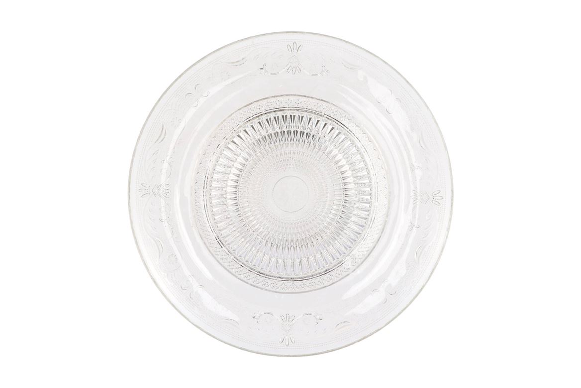 Dayah Transparent Glass Plate 29x2,5cm