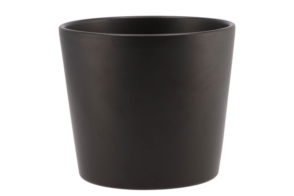 Ceramic Anthracite Matt Pot 15x13,5cm