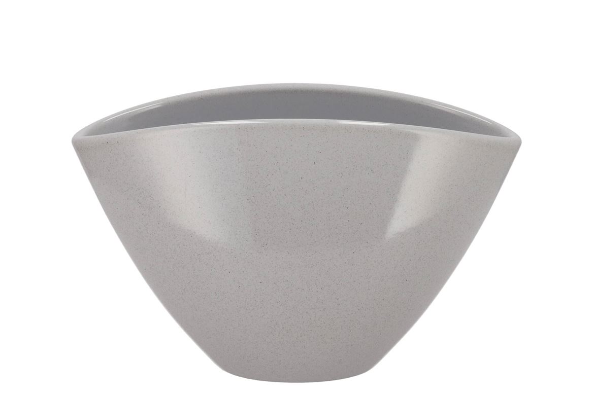 Ceramic Grey Stone Pot Orchid 28x17cm