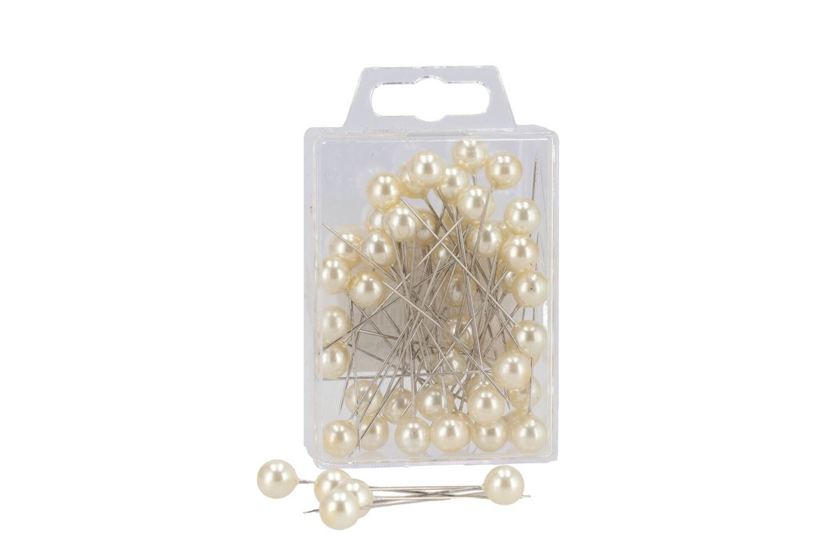 Floristry Pearl Pin 10x60mm Champagne P/50