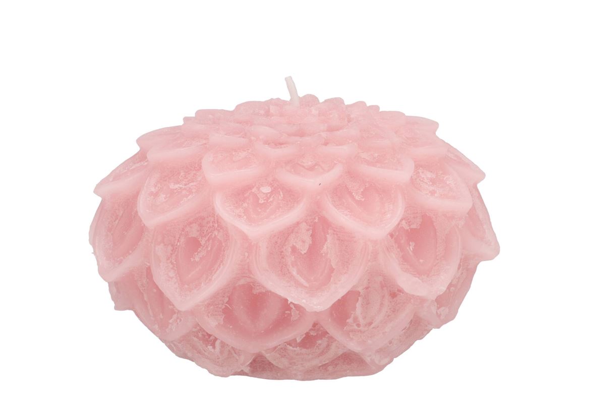 Candle Dahlia Light Pink 12x8cm Nm