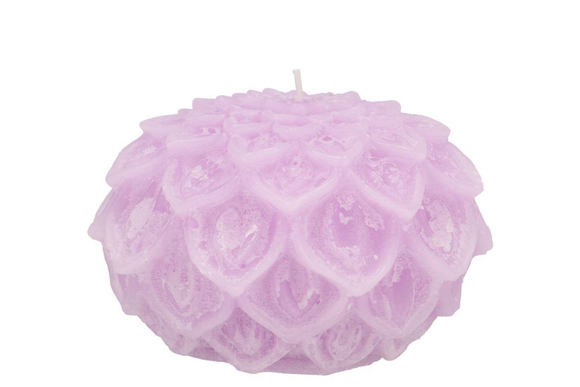 Candle Dahlia Lilac 12x8cm Nm