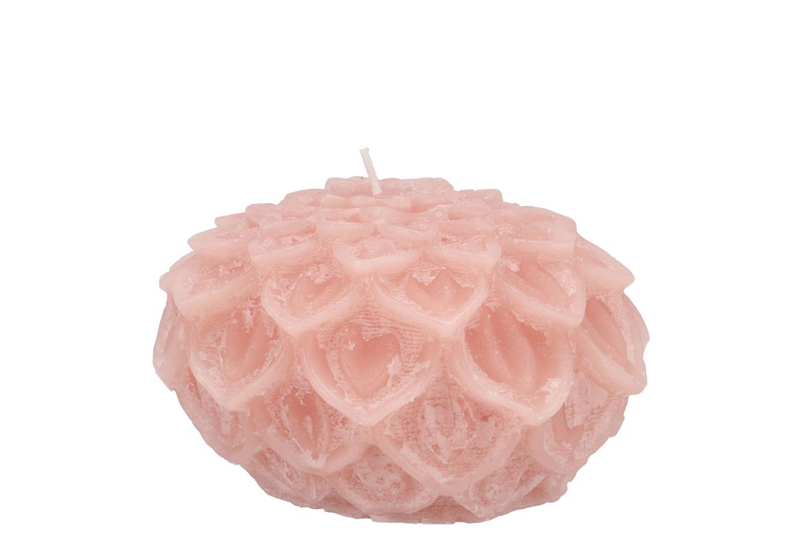 Candle Dahlia Old Light Pink 9x7cm Nm