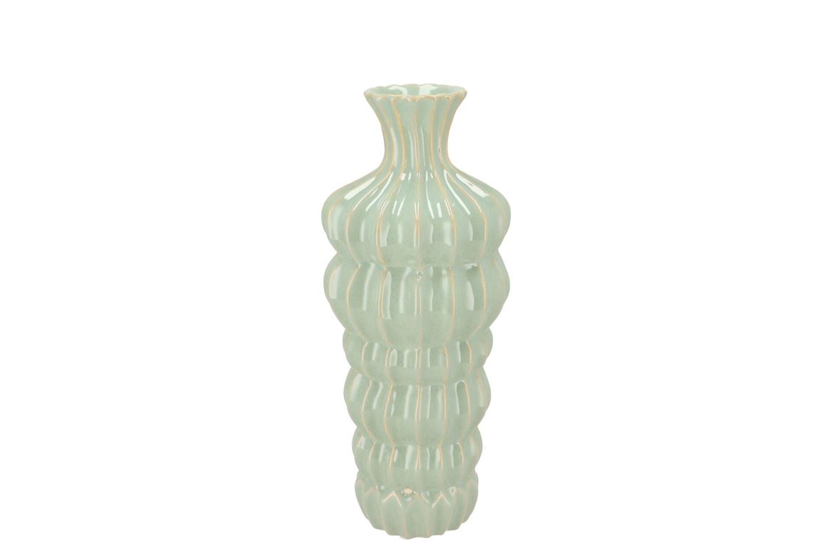 Dunja Pistache Vase 12x12x25cm Nm