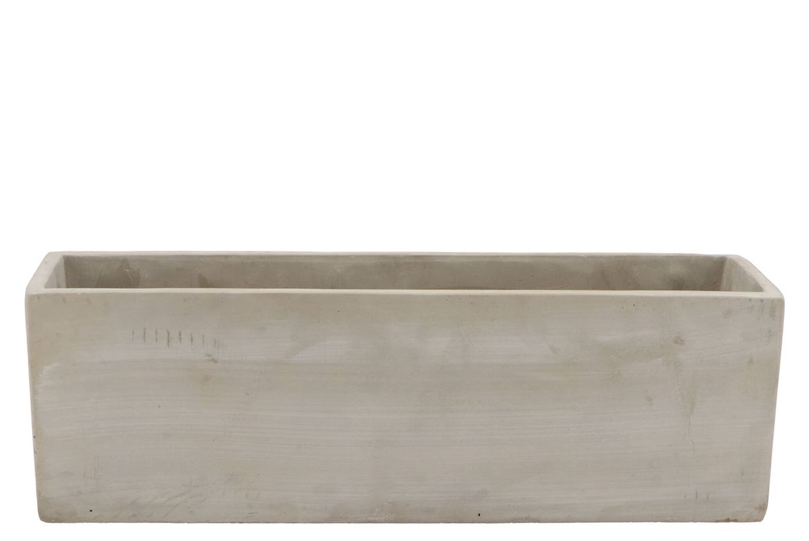 Concrete Grey Bowl Rectangle 40x11x13cm