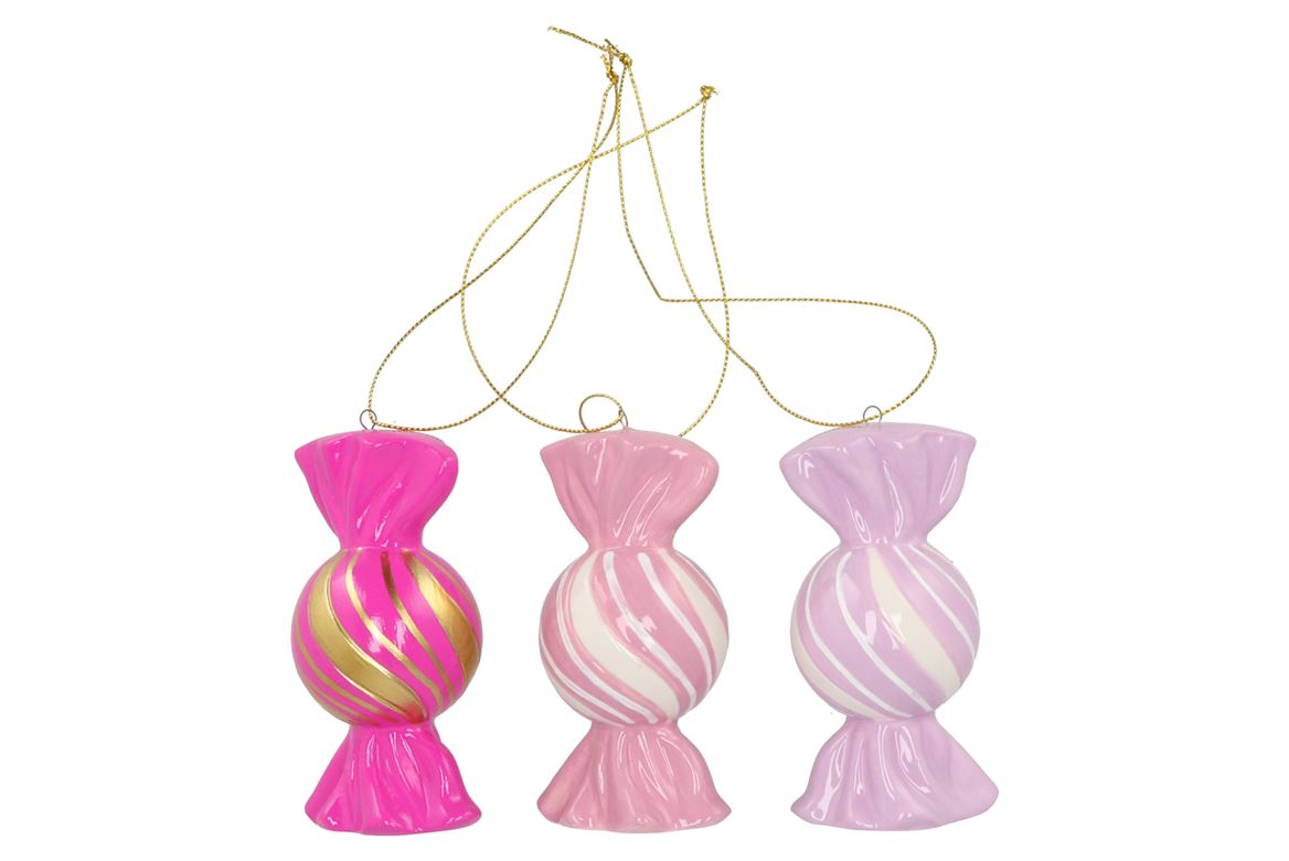 Candy Gold Pink/lila Mix Hanger Round Ass 6x5x10cm Nm