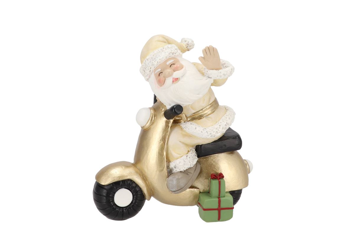 Belly Sand Santa Scooter 16x9x18cm