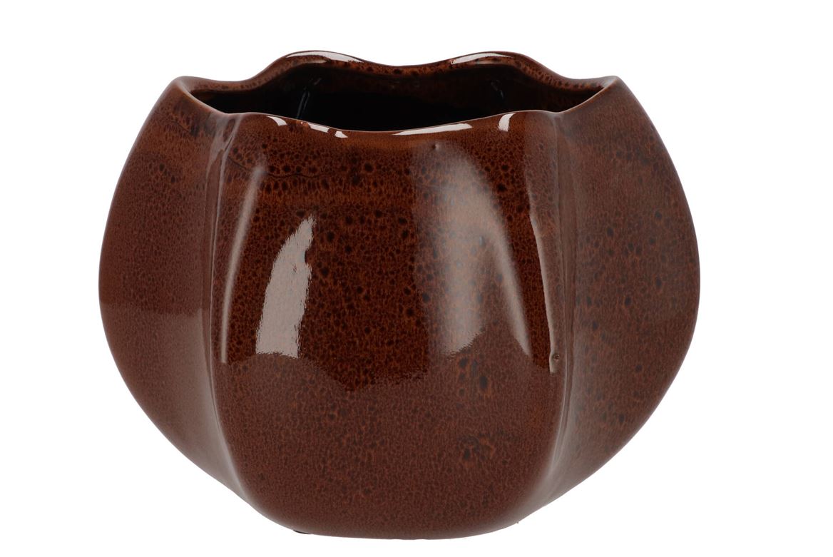 Annecy Brown Pot Structure 25x25x19cm